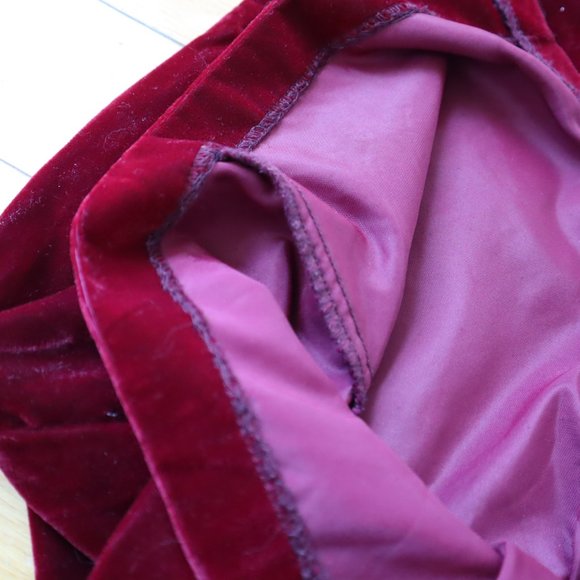 Vintage 80s Jessica McClintock Gunne Sax Velvet & Lace Party Dress - Picture 15 of 16